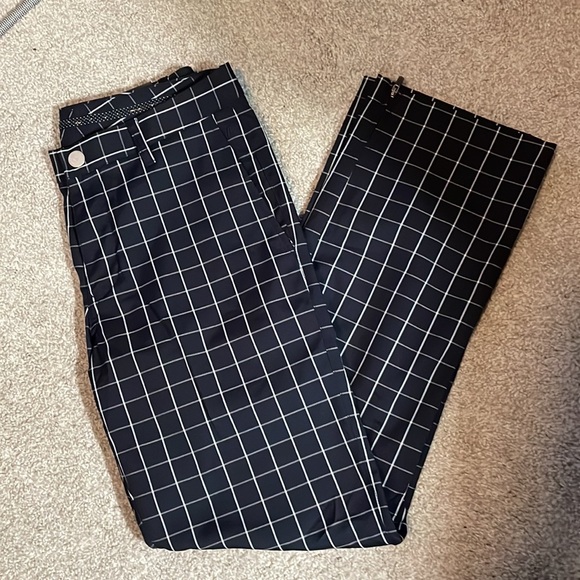 Men’s Bonobos Maide Navy Windowpane Golf Pants 30/30 Straight NWT - Picture 8 of 8